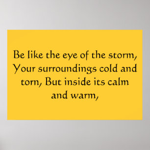 Oog van het storm poster