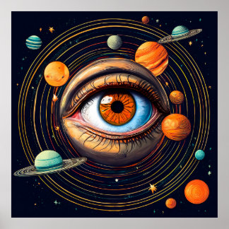 Oog van het Universum (AI) Poster