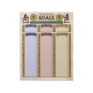 Oog van Horus doelplanner Aangepaste Notitieblok