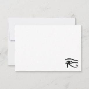 Oog van Horus Egyptisch Symbool Aangepaste blanco Notitiekaartje