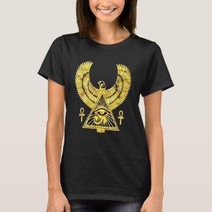 Oog van Horus Egyptisch Symbool En de piramide-oog T-shirt