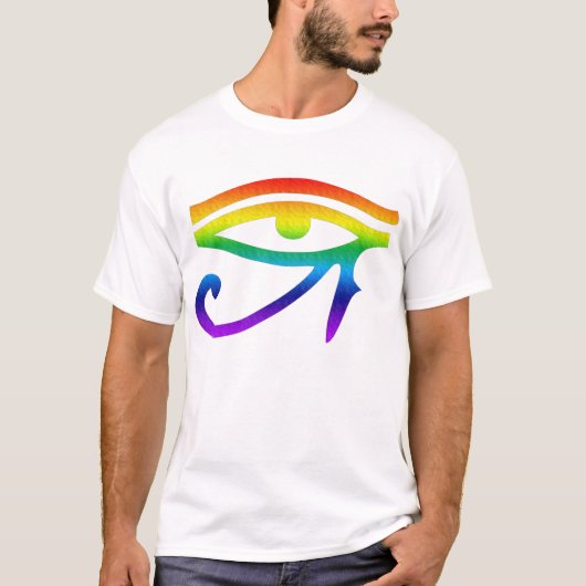 Oog van Horus Gay Pride T-shirt (Voorkant)