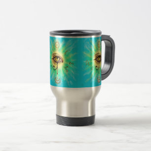 Oog van Horus - Hier en nu Egyptische stijl Reisbeker