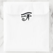 Oog van Horus Hieroglyphic Ronde Sticker (Tas)
