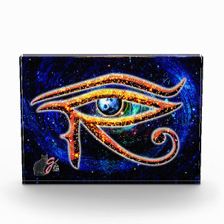 Oog van Horus Kleur Illustratie Acryl Blok