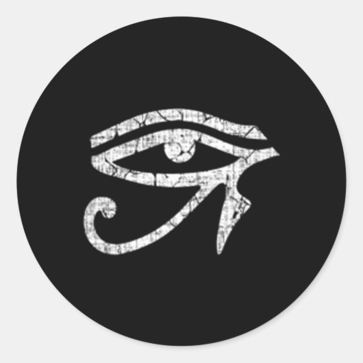 Oog van Horus Ra Ronde Sticker (Voorkant)