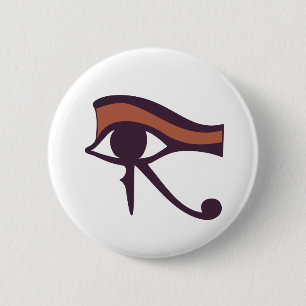 Oog van Horus Ronde Button 5,7 Cm