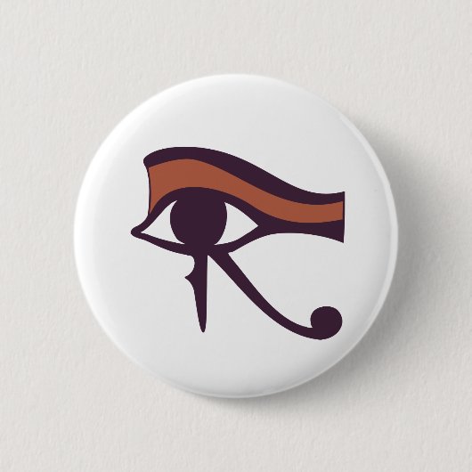 Oog van Horus Ronde Button 5,7 Cm (Voorkant)