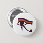Oog van Horus Ronde Button 5,7 Cm (Voorkant /achterkant)