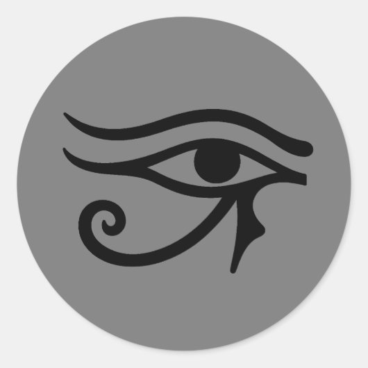 Oog van Horus Ronde Sticker (Voorkant)