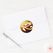 Oog van Horus Ronde Sticker (Envelop)
