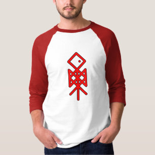 Oog van Odin Viking Bindrune 3/4 Sleeve Raglan T-shirt