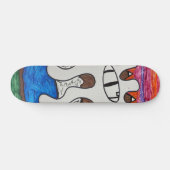 Oog van paardenplanetskateboard skateboard (Horizontaal)