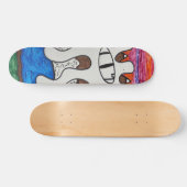 Oog van paardenplanetskateboard skateboard (Horizontaal)
