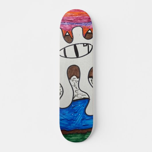 Oog van paardenplanetskateboard skateboard (Voorkant)