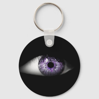 Oog van Paars Cute Cool Eyeball Design Sleutelhanger