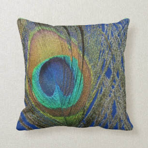 Oog van Peacock Feather Designer Pillow Kussen