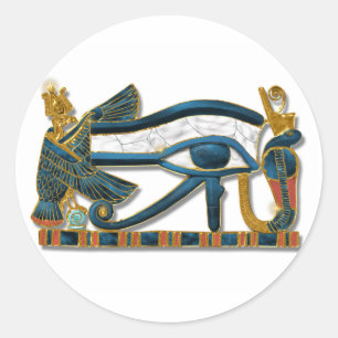 Oog van Pectoraal Horus Ronde Sticker