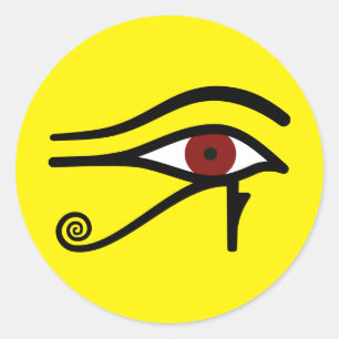 Oog van Ra - Egyptische God Ronde Sticker