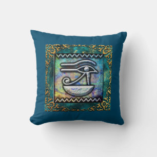 Oog van Ra Egyptische Oude Kunst Kussen