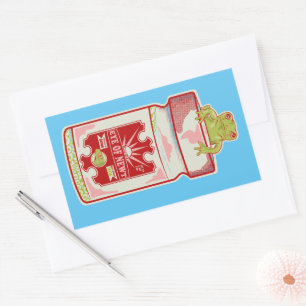 Oog van salamander Macbeth Rechthoekige Sticker