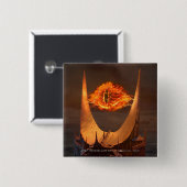 Oog van Sauron-toren Vierkante Button 5,1 Cm (Voorkant /achterkant)
