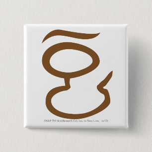 Oog van Sauron Vierkante Button 5,1 Cm