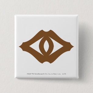 Oog van Sauron Vierkante Button 5,1 Cm
