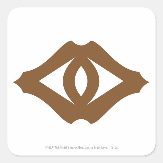 Oog van Sauron Vierkante Sticker (Voorkant)