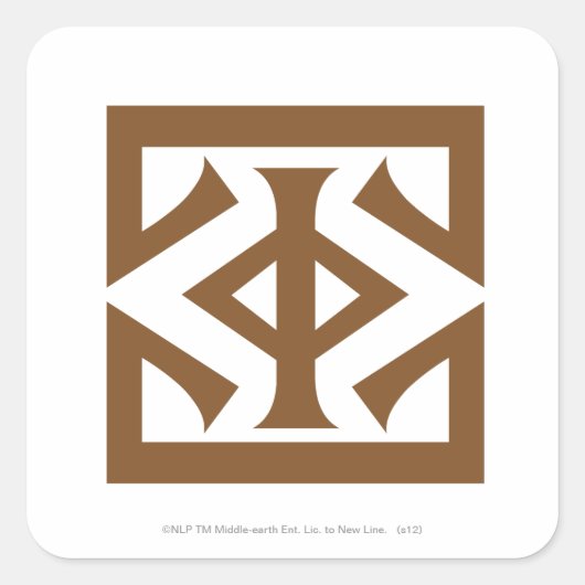 Oog van Sauron Vierkante Sticker (Voorkant)