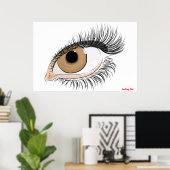 Oog Wimper Poster (Thuiskantoor)