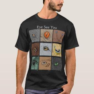 Oog zie je Dierlijke woordspeling, dierlijke ogen T-shirt