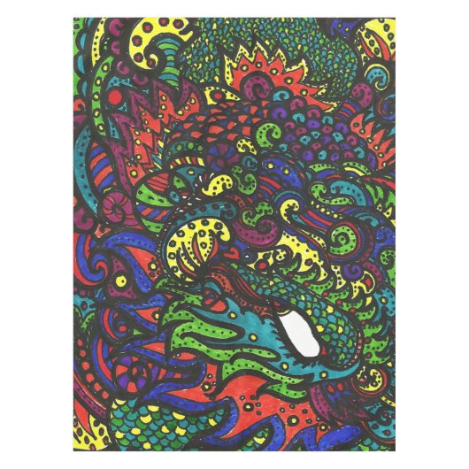 Oog zie je magisch oog tafelkleed (Voorkant)