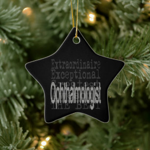 Oogarts Extraordinaire Keramisch Ornament