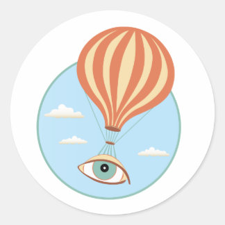 Oogbal Hete Luchtballon Sticker