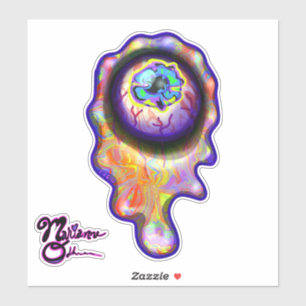 Oogbal Huilende Verf Splash Tears Emoji Sticker