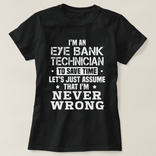 oogbanktechnicus t-shirt (Design voorkant)