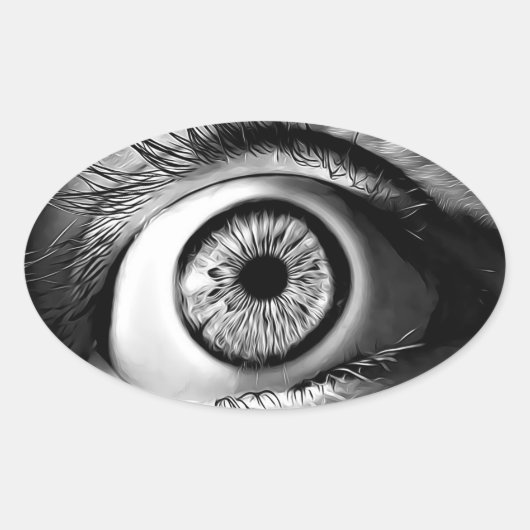 Oogbol enge Halloween Stickers (Voorkant)