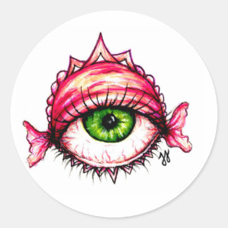 oogbol redo ronde sticker