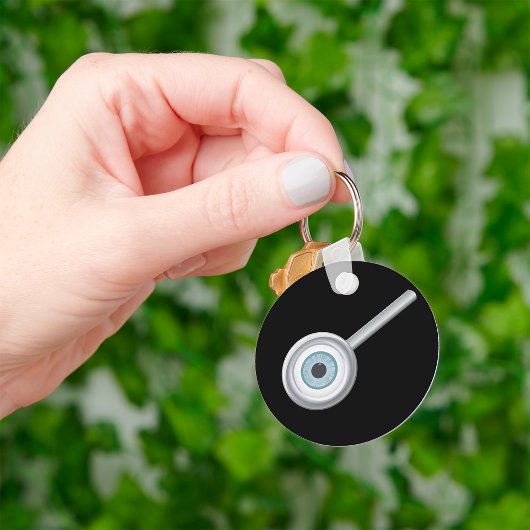 Oogbol Vergrootglas Fun Eye Inspectie Sleutelhanger