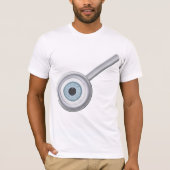 Oogbol Vergrootglas Fun Eye Inspectie T-shirt (Voorkant)