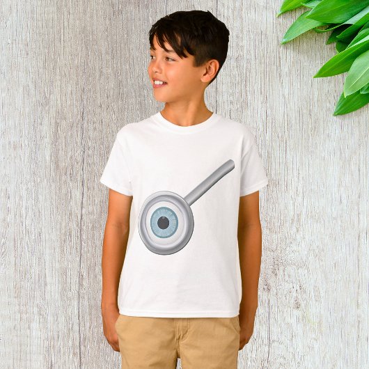 Oogbol Vergrootglas Fun Eye Inspectie T-shirt