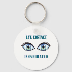Oogcontact is te hoog sleutelhanger