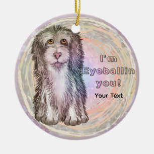 Oogcontact met jou Schapendoes Keramisch Ornament
