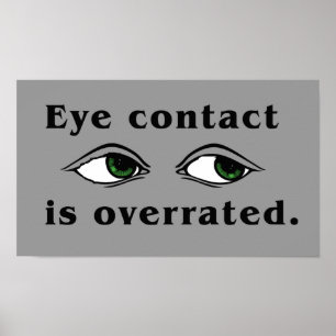 Oogcontact Poster