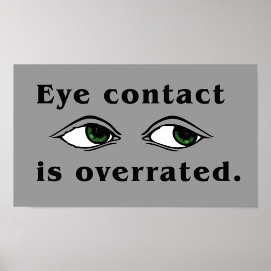 Oogcontact Poster (Voorkant)