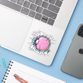 Oogdiagram Sticker (Laptop met iPhone)