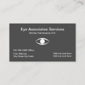 Oogdokter Visitekaartje Design Sjabloon (Voorkant)