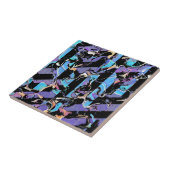 Oogdoorn keramische tegel tegeltje (Zijkant)