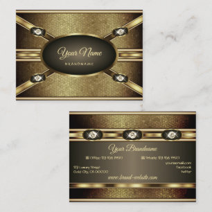 Oogeffect met Faux Rhinestones Visitekaartje